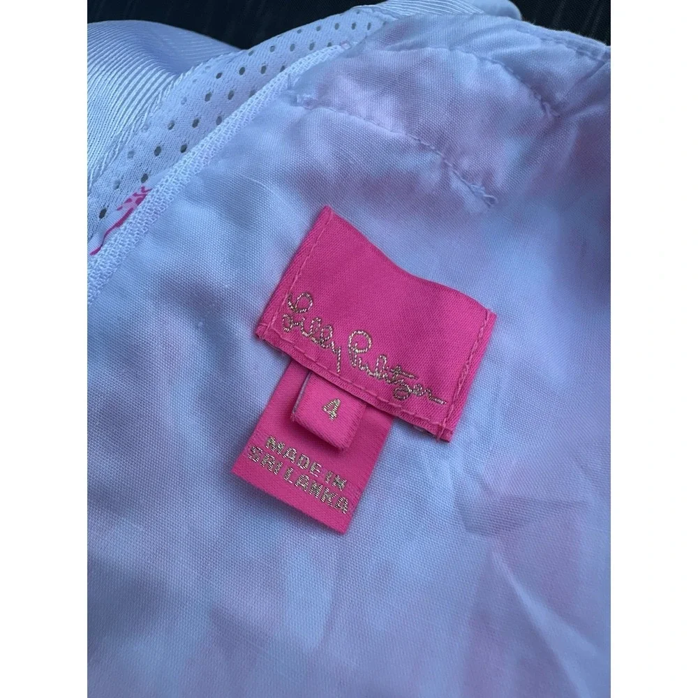 Lilly Pulitzer Girl's Little Lilly Shift Dress Palm Beach Anniversary Toile Sz 4
